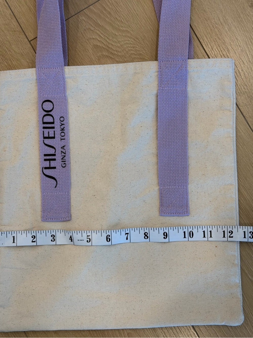 SHISEIDO Limited Edition Purple Pastel Canvas Shoulder Bag - Picture 2 of 4